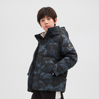 波司登 儿童羽绒服年新款中大童户外风加厚保暖连帽外套