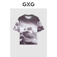GXG G24X442048800 夏季休闲圆领短袖T恤 花色 M