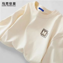 马克华菲 220G纯棉 浅米色 XL 长袖T恤
