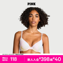 维密 PINK系列 彩色渲染印花聚拢文胸 65A