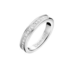 Calvin Klein 凯文克莱 满天星情侣戒指 银色5号 KJ06MR040105