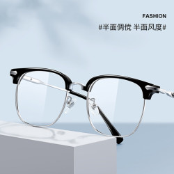 裴漾 winsee 万新 1.56多屏防蓝光镜片*2片+痞帅复古雕花镜架
