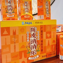 邓老凉茶 陈皮消消乐邓老凉茶陈皮植物饮料250毫升16盒装解腻酸甜聚餐饭后