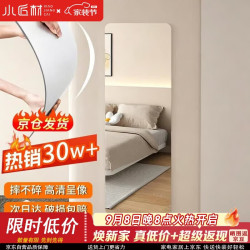 XIAOJIANGCAI 小匠材 亚克力软镜子贴墙自粘穿衣镜全身家用粘贴试衣镜高清墙贴40*150