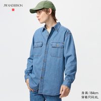 牛仔衬衫/水洗产品/长袖优衣库男装女装合作款/衬衣484245
