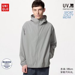 便携式防紫外线连帽外套优衣库男装女装/防晒服486164 482210