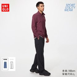 弹力休闲长裤常规款优衣库男女装休闲户外裤492075 488370 482919