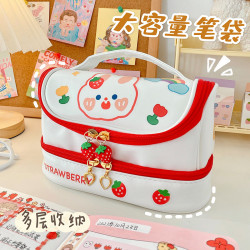可爱笔袋大容量2022新款初高中生女收纳文具袋小学生高颜值铅笔盒