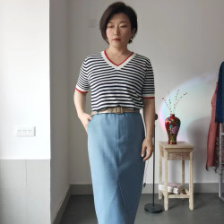 简约休闲金属针扣腰带