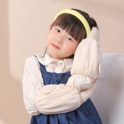 毛绒长耳朵兔款暖手袖套二合一学生时尚百搭护袖