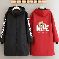 宣怡 加绒加厚可定制工作服围裙围腰外穿大褂防水防污长袖罩衣外穿大褂