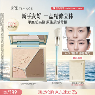 彩棠 三色一体提亮脸部轮廓 高光修容盘  A01日影柔 17g