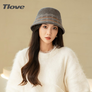 TLOVE 9439时尚百搭渔夫帽女士新款舒适保暖双面盆帽户外潮保暖羊毛帽子