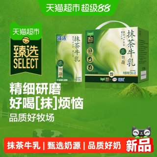 伊利 猫超臻选抹茶牛乳125ml*20整箱伊利臻浓牛奶早餐奶咖啡烘焙