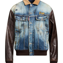 DSQUARED2 Denim jacket 皮牛仔夹克