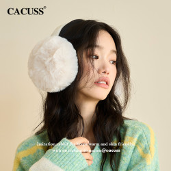 CACUSS 冬季耳罩女保暖加绒耳包耳暖可折叠骑车防风防寒耳捂子冬天