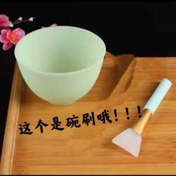 面膜碗刷 软头不掉毛 美容院DIY自制面膜碗  水疗必备 刷子随机