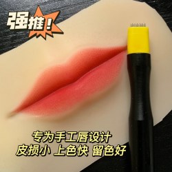 速唇无痕笔纹绣手工点刺唇上色快纹唇半永久