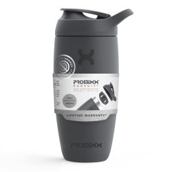 PROMiXX 运动营养品搅拌杯 不锈钢材质 水 密封性好 石墨灰 PRO-SS-S1-550SHAKER-GG