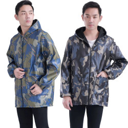防水加绒罩衣秋冬外套加厚搬运厂服耐脏防油防污大褂短款干活护衣