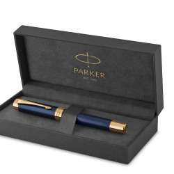 PARKER HANNIFIN 派克汉尼汾 百年纪念款钢笔 18K金细尖 蓝色人字纹