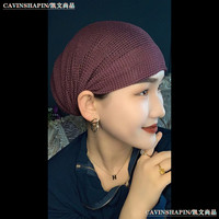 2022夏新款弹力软纱包头帽网红爆款舒适套头遮发帽超薄时尚妈妈帽