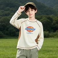 Dickies 儿童秋季长袖简约时尚洋气撞色T恤中大童休闲百搭上衣童装潮