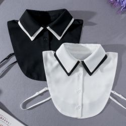 韩版假领子女装饰衬衫领假衣领黑白衬衣领百搭假领毛衣卫衣装饰领