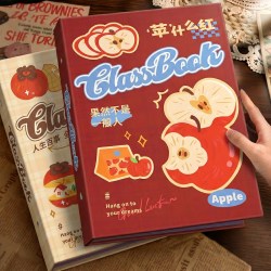 左边世界 同学录2026新款小学生红色毕业纪念册红苹果小众不撞款可爱