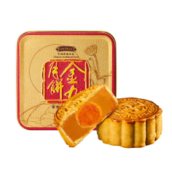 金九月饼 百补蛋黄白莲蓉月饼175g湛江吴川金九月饼官方散装