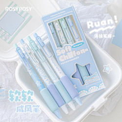 RosyPosy Soft系列海绵中性笔0.5ST笔尖高颜值按动治愈系中性笔
