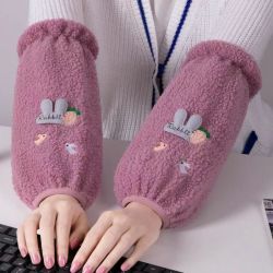 女套袖上班袖套卡通防油耐磨护袖短款工作新款洋气干活防脏厨房