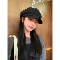 复古女孩~显脸小贝雷帽子女韩版百搭八角帽春夏英伦画家帽