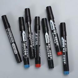 澳娃记号笔黑色油性不可擦大头笔物流快递笔专用加长马克笔防水