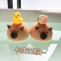  搓澡海绵可爱卡皮巴拉沐浴海绵洗澡洗脸沐浴搓澡起泡不散