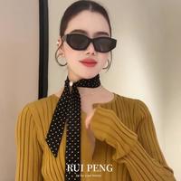 2026新款春夏串珠波点丝巾女系脖复古领巾高级感配饰