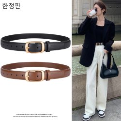신상품皮带真皮黑色西装大衣装饰裤腰带女时尚收腰百搭ins风皮带