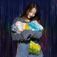 苏苏姐家 幻彩人鱼bao编织毛线团