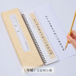 琴赋文征明蝇头小楷入门临摹卡近距离对临字帖毛笔书法成人毛笔字