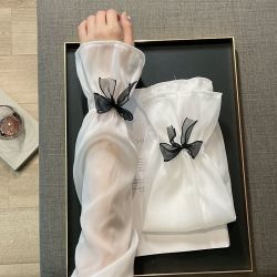 套袖新款开车女款防紫外线冰丝防晒袖套大码手臂手袖宽松夏季冰袖