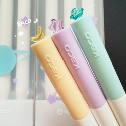 KACO FIRST初心星辰中性笔旋转出芯礼盒装双珠速干考试刷题笔0.5