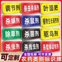 农药分类标识除草剂杀菌杀虫剂国标颜色农资店经营管理安全提示牌