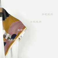 2026新款黄色系显白洋气65方巾丝绒手感围巾女文艺