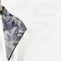 2026爆款围巾推荐65方巾丝绒手感丝巾女士冷色