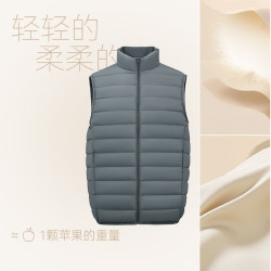 雪中飞 轻暖6.0 85%绒 610+蓬松 轻薄保暖短款立领马甲外套