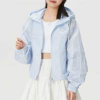 adidas 三叶草女子宽松休闲运动连帽夹克外套KT3056
