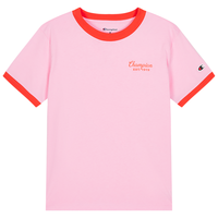Champion 【冠军品牌】春夏拼色短袖T恤女款圆领时尚LOGO休闲百搭