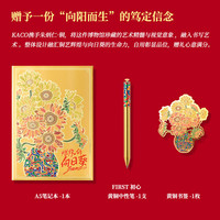 KACO 文具礼盒送孩子送初高中生新学期礼物朱炳仁铜联名燃烧的向日葵文具礼盒套装考试礼物