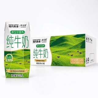 鲜美赞 纯牛奶200ml*24盒