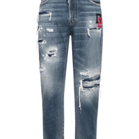 DSQUARED2 Denim Pants 破旧风格牛仔，未镂空